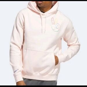 Adidas Men's Pink Hoodie